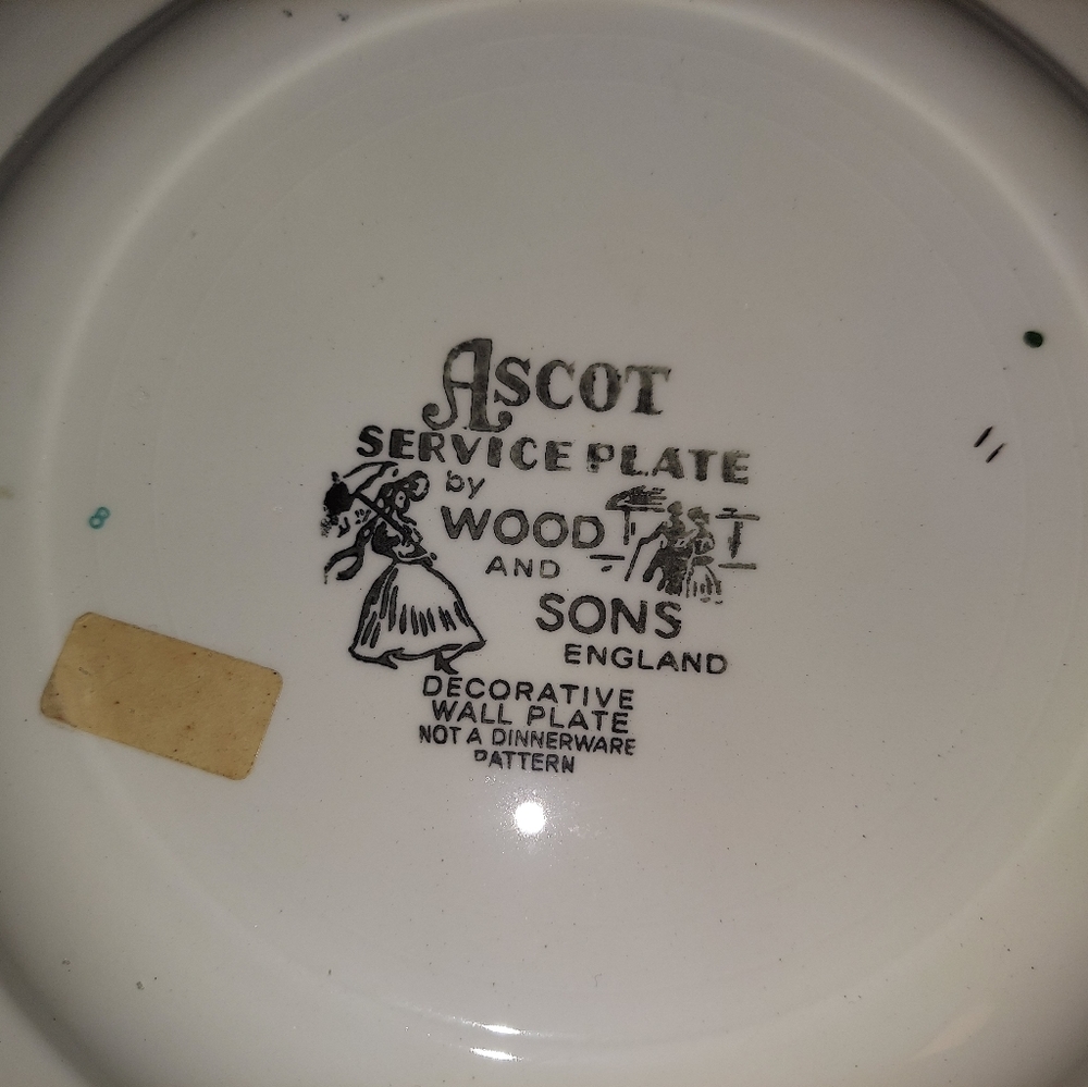 VINTAGE ASCOT PLATE ENGLAND - Picture 9 of 9